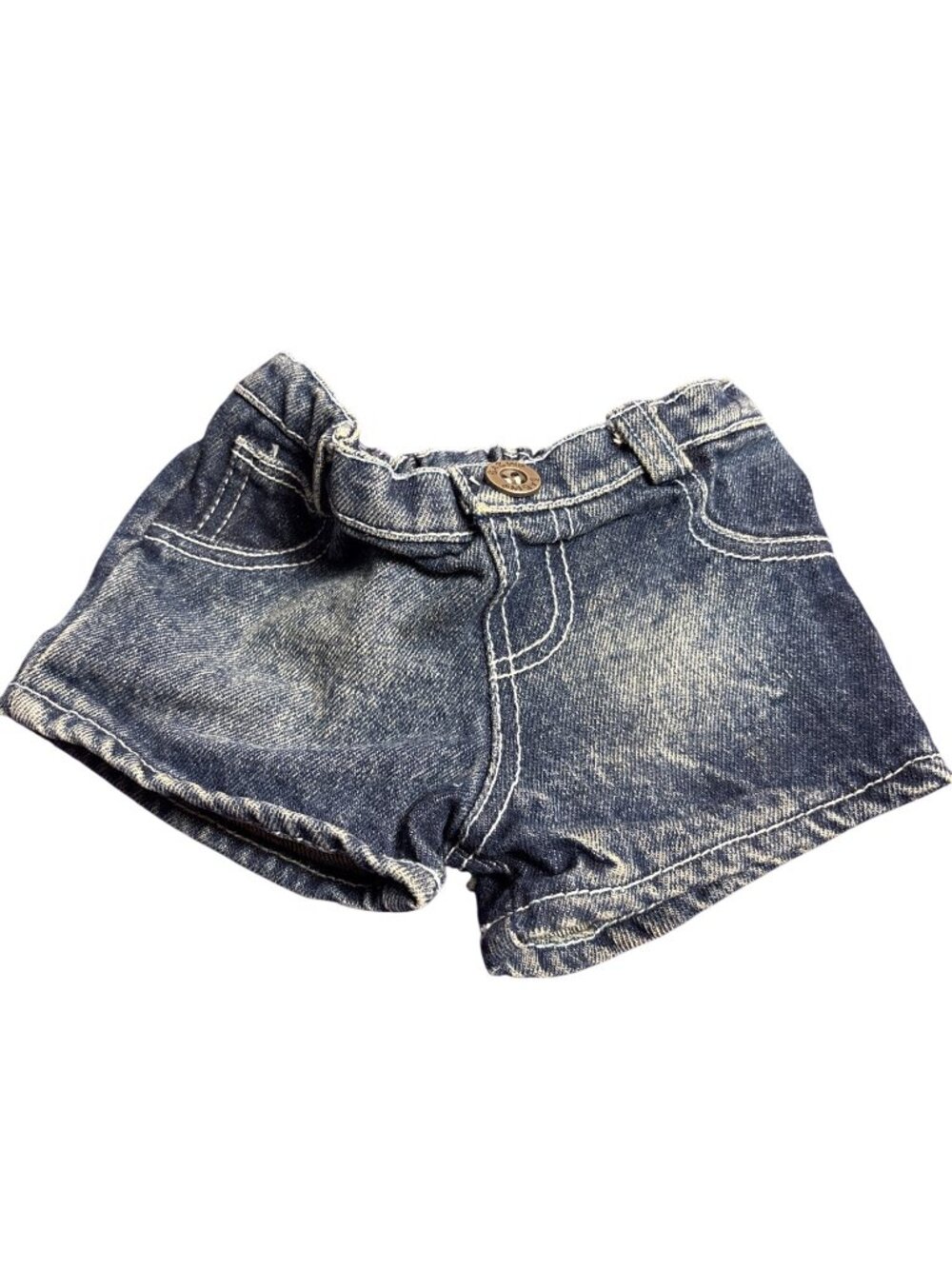 BABW Blue Faded Denim Shorts for Stuffed Animals